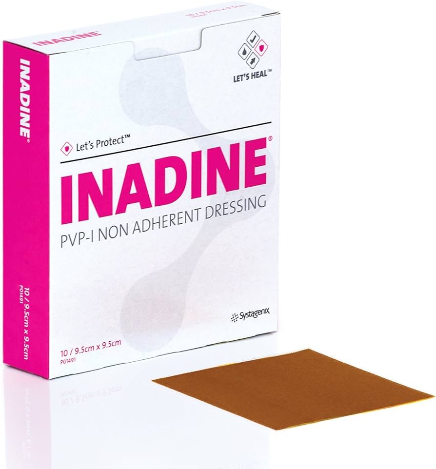 Inadine Iodine Dressings